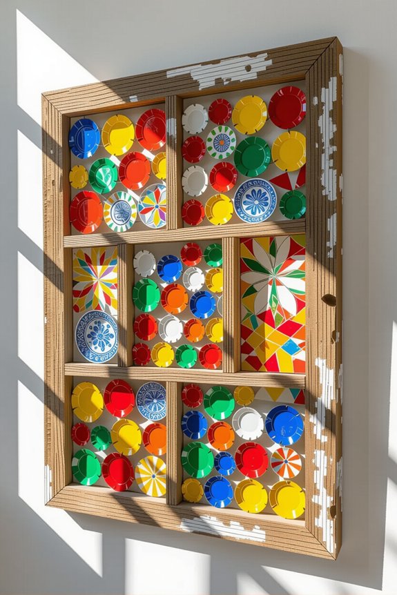 creative recycled wall art