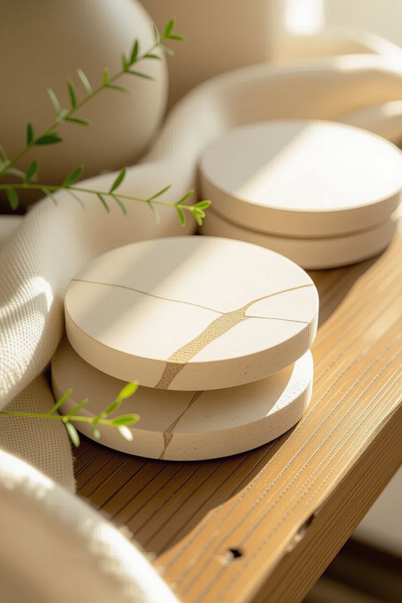 custom natural stone coasters