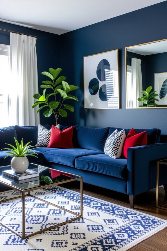 dark colors enhance small spaces