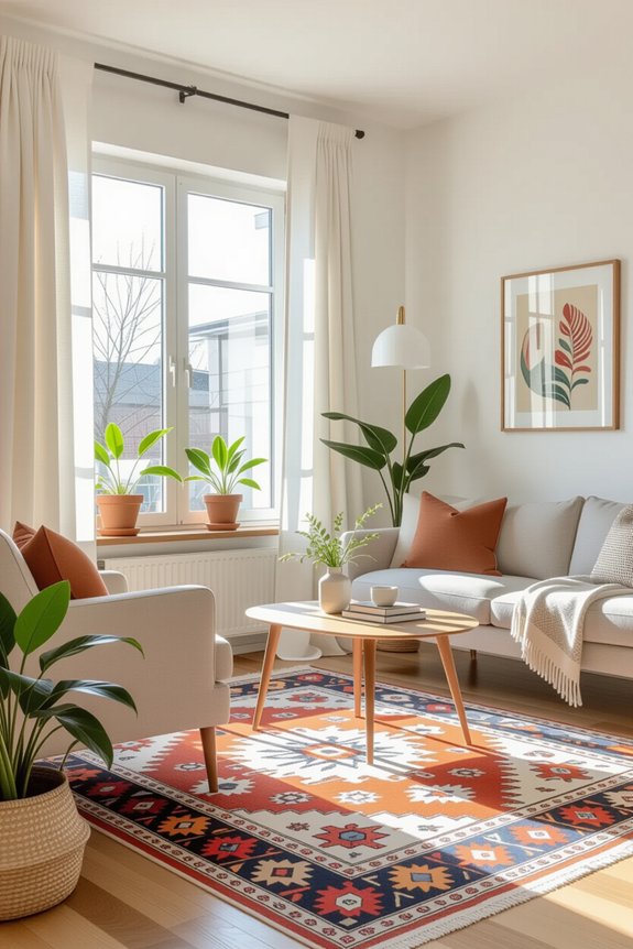 define spaces with rugs