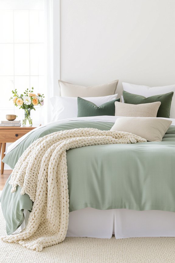designer bedding layering tips