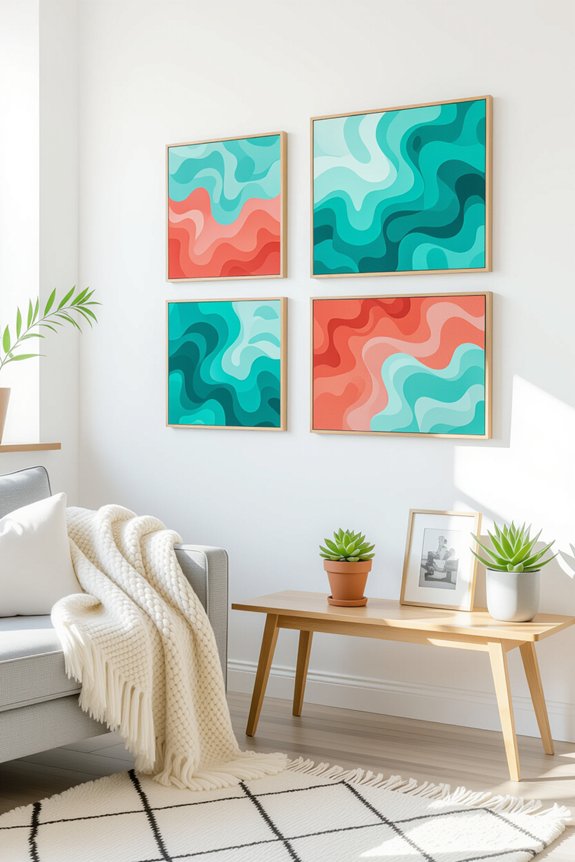 diy colorful wall art