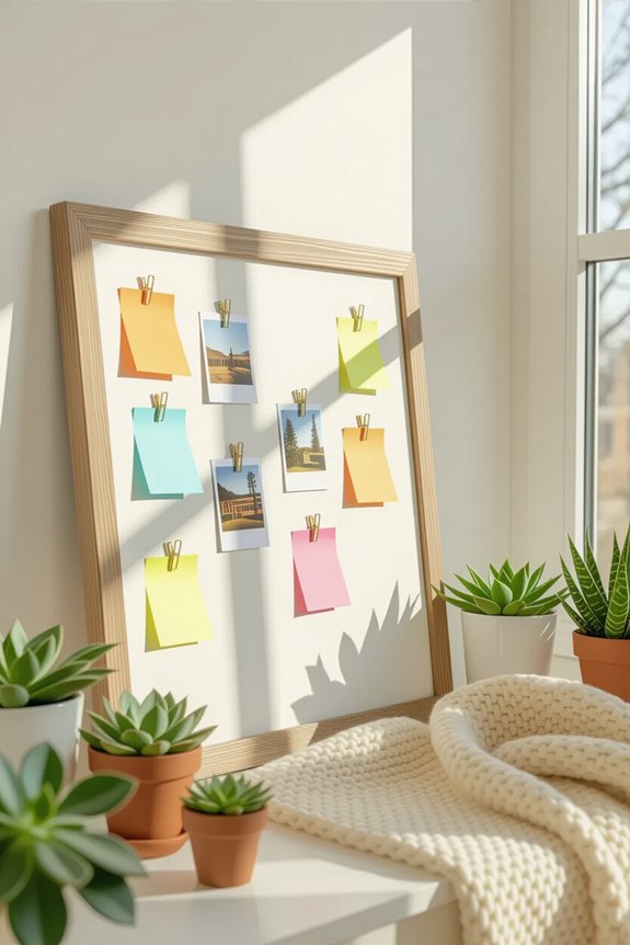 diy magnetic note board