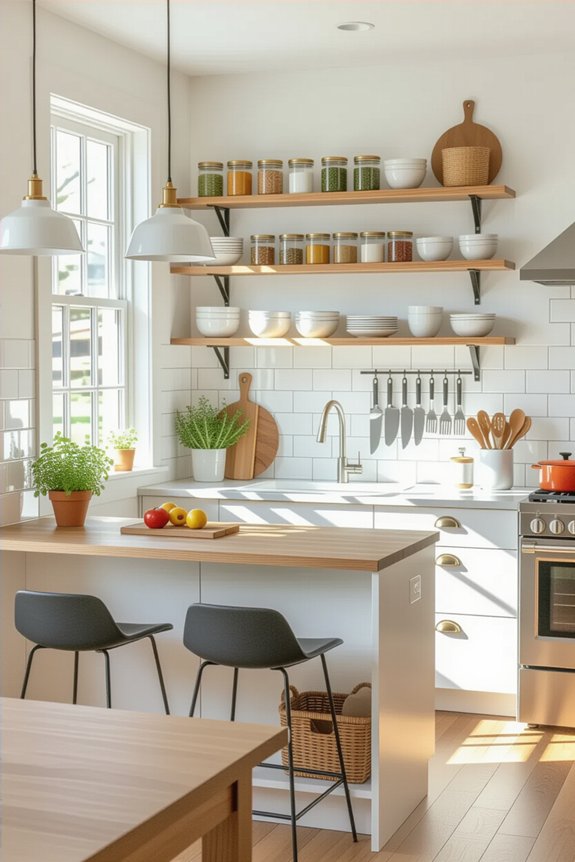 efficient kitchen task zones