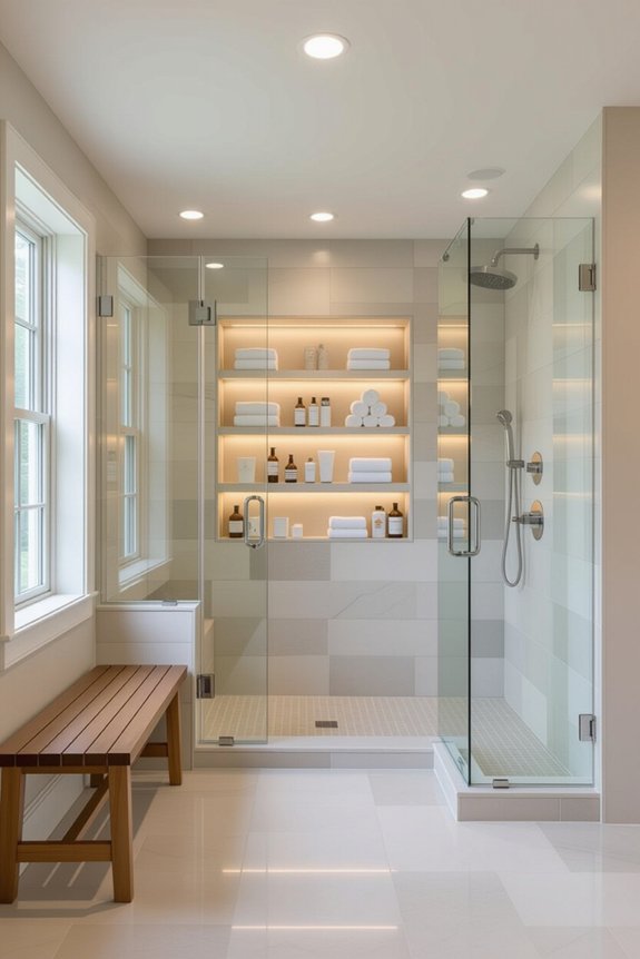 efficient shower storage solutions