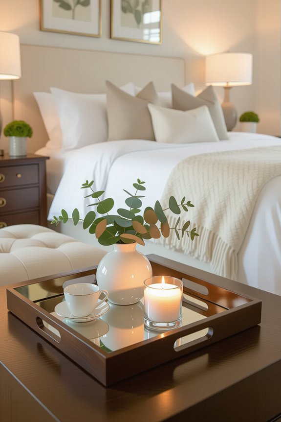 elegant organization with trays