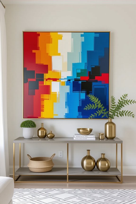 elevate spaces with oversized art