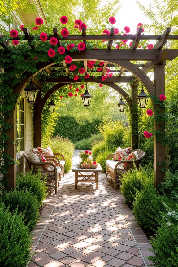 enchanting garden structures await