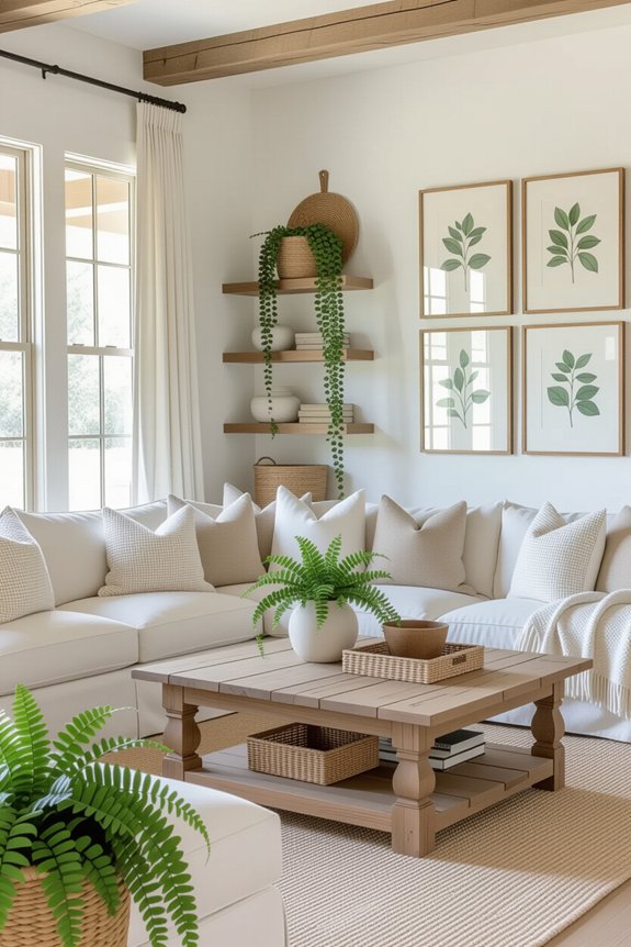 enhance decor with plants