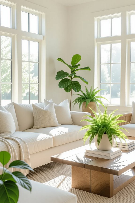 enhance living room greenery