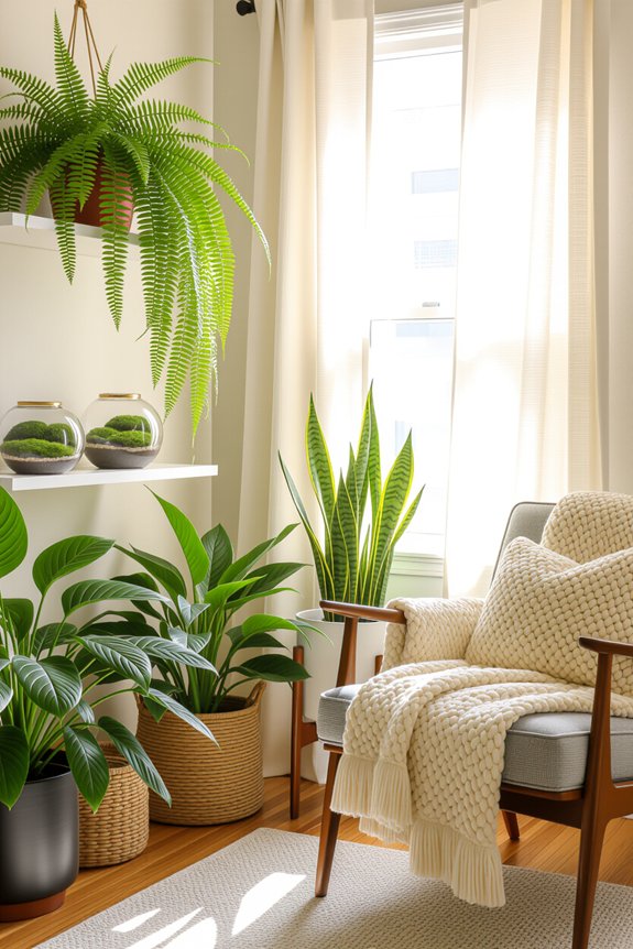 enhance space with greenery
