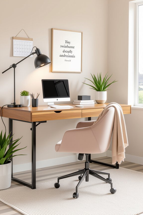 ergonomic workspace for productivity