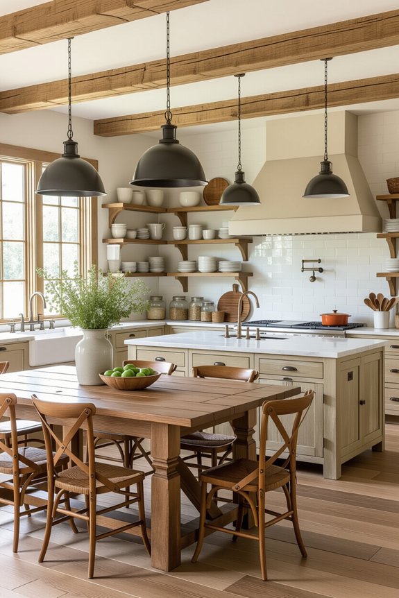 farmhouse furniture for warmth