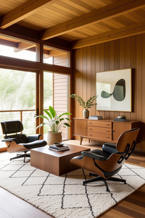 functional mid century living design