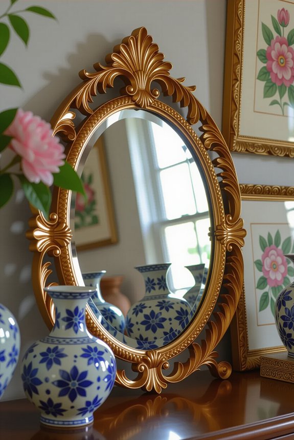 glamorous mirror revamping ideas