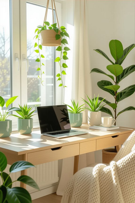 greenery for workspace rejuvenation