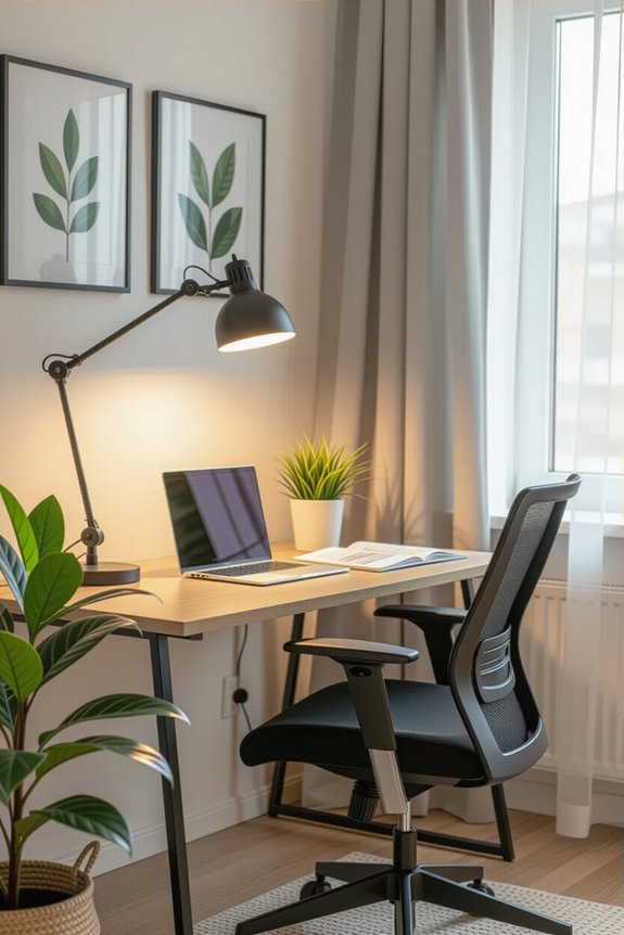 illuminating productive home office