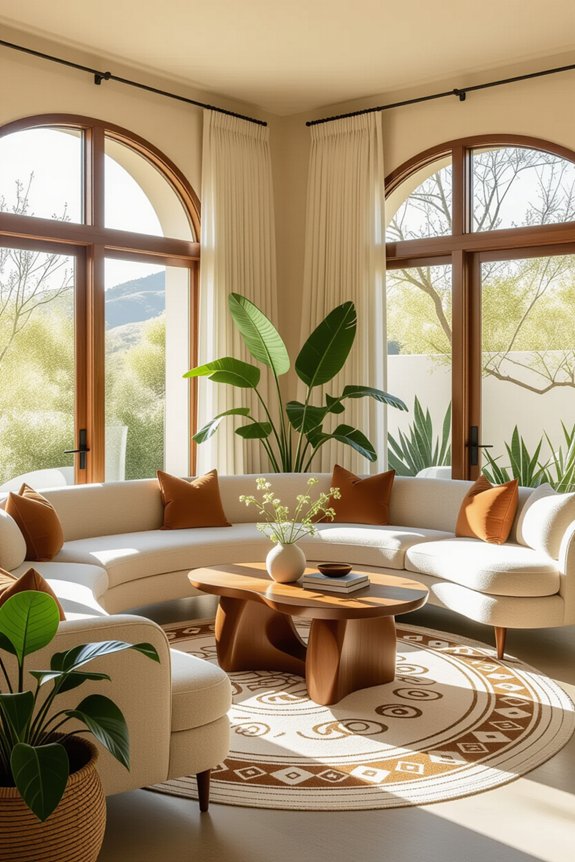 incorporate organic shapes creatively