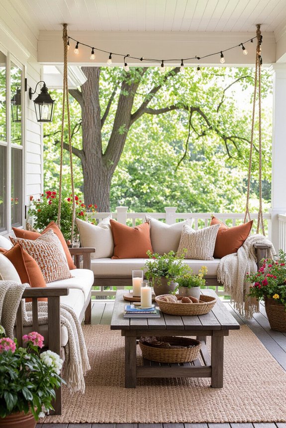 inviting outdoor relaxation spaces