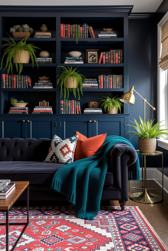 layered colors create coziness