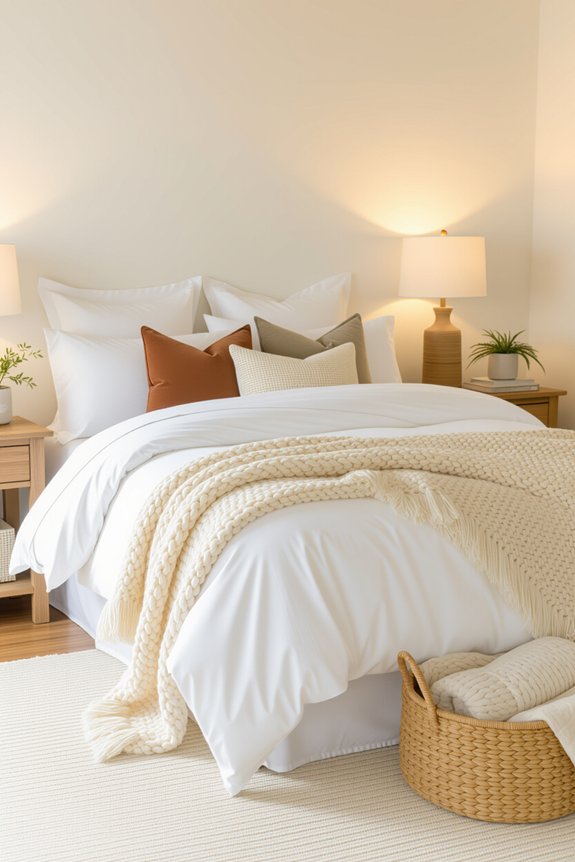 layered cozy bedding textures