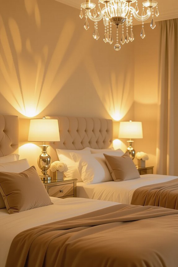 layered lighting for luxury