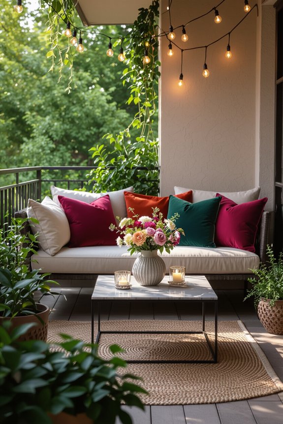 luxurious small balcony decor