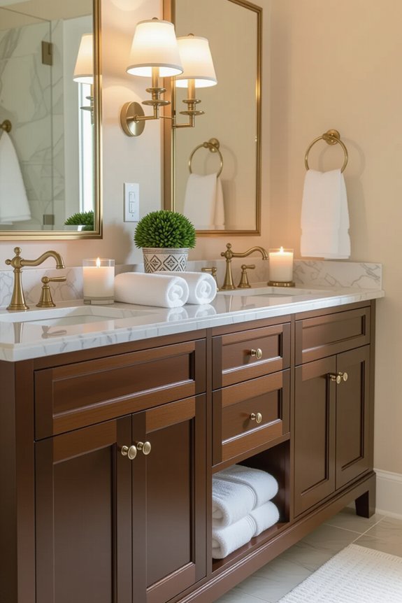 luxury dual sink vanity design