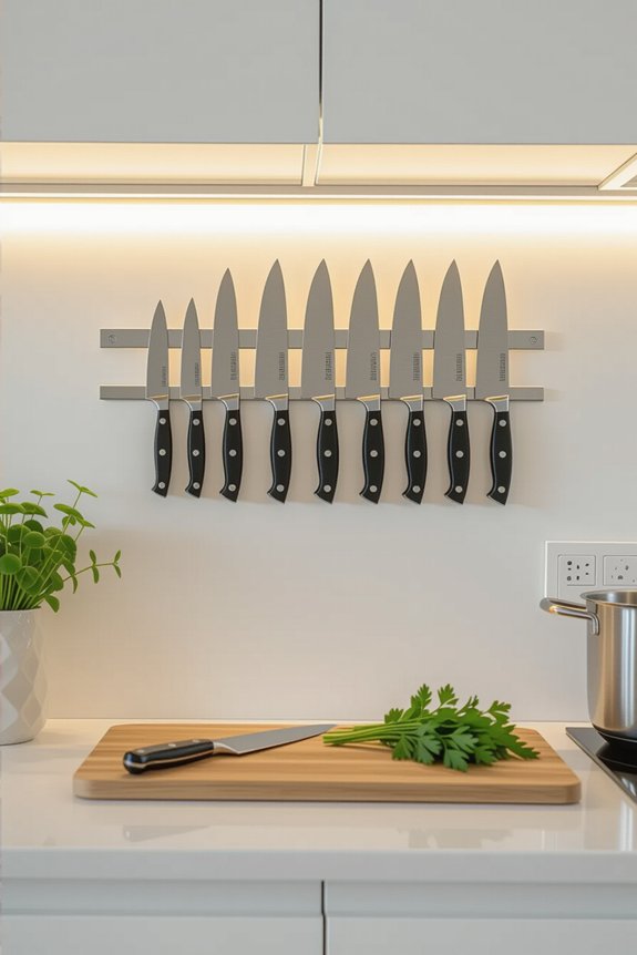 magnetic strips for knives