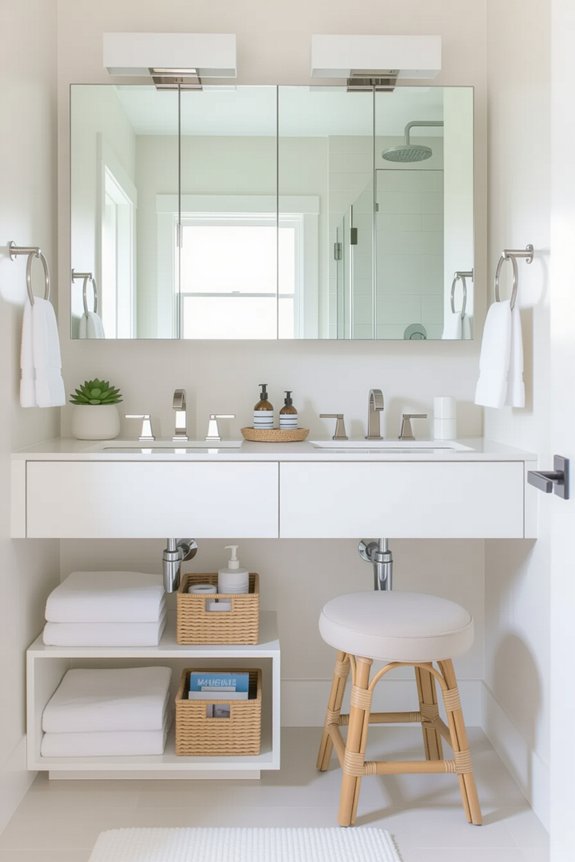 maximize bathroom space creatively
