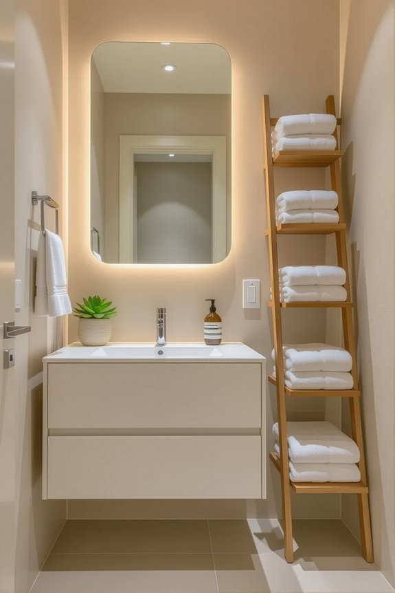 maximize small bathroom space
