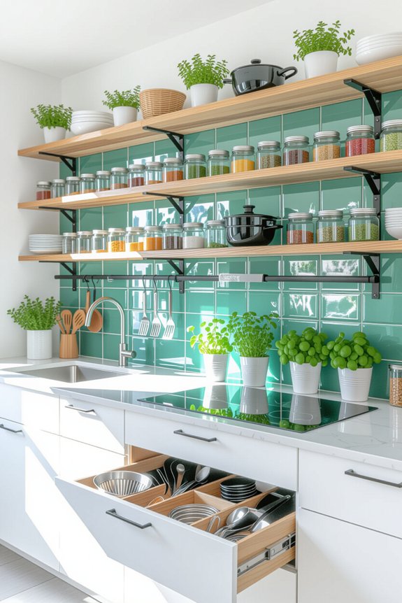 maximize small kitchen storage