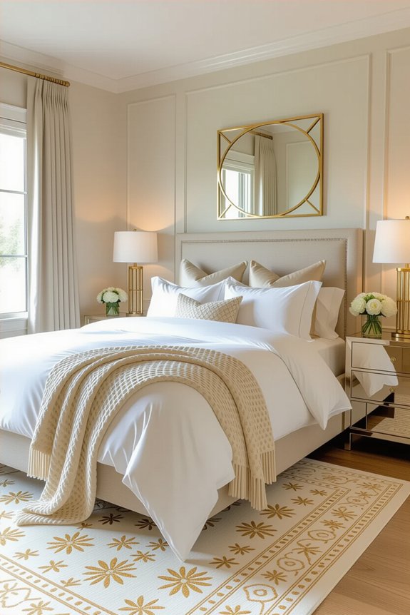 metallic accents for luxury