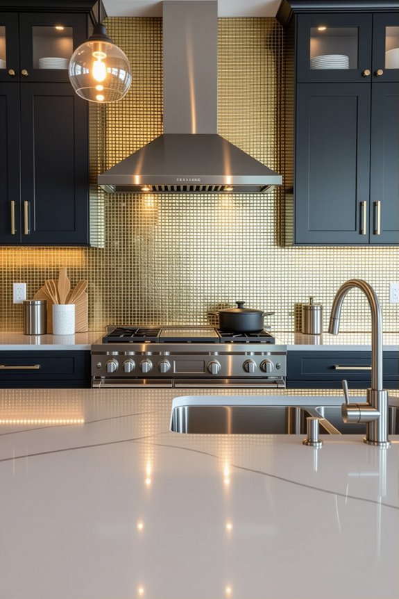 metallic finishes elevate kitchens
