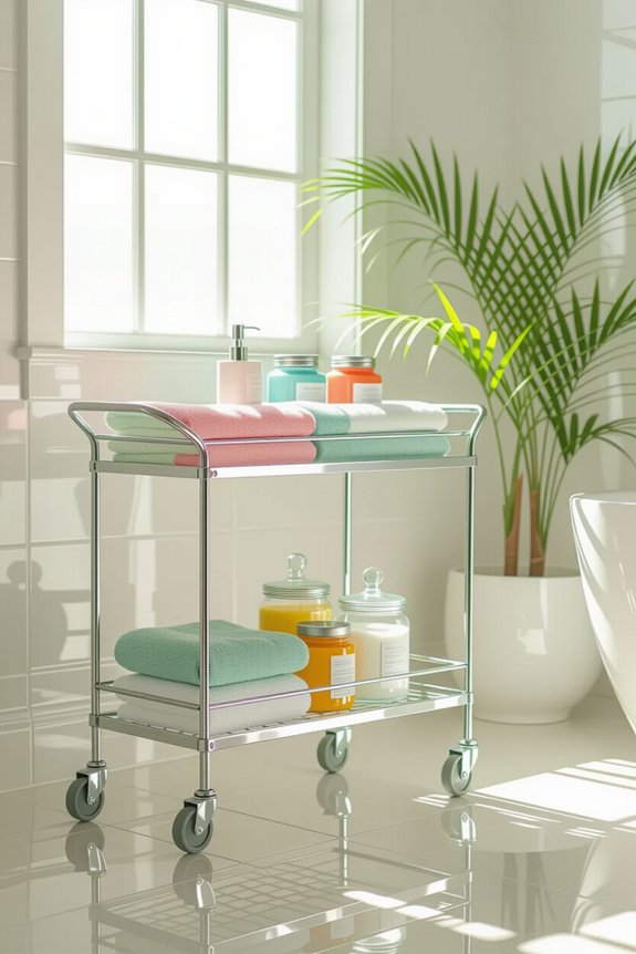 mobile storage for bathrooms