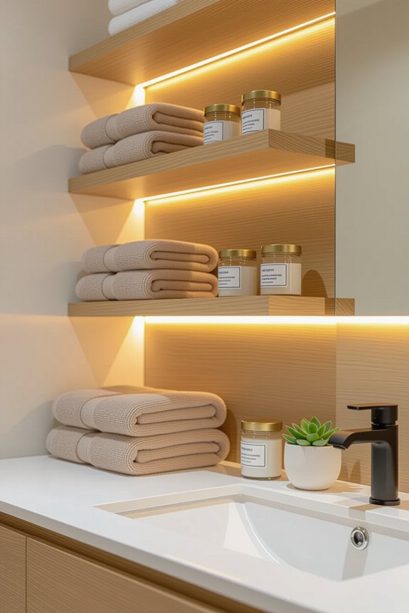 modern floating shelf elegance