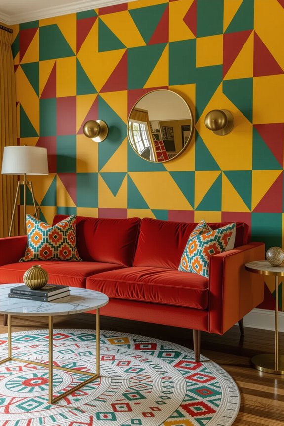 nostalgic vintage accent walls