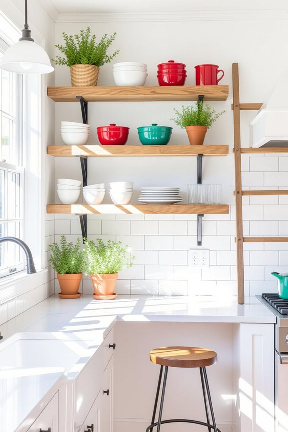 open shelving budget friendly style