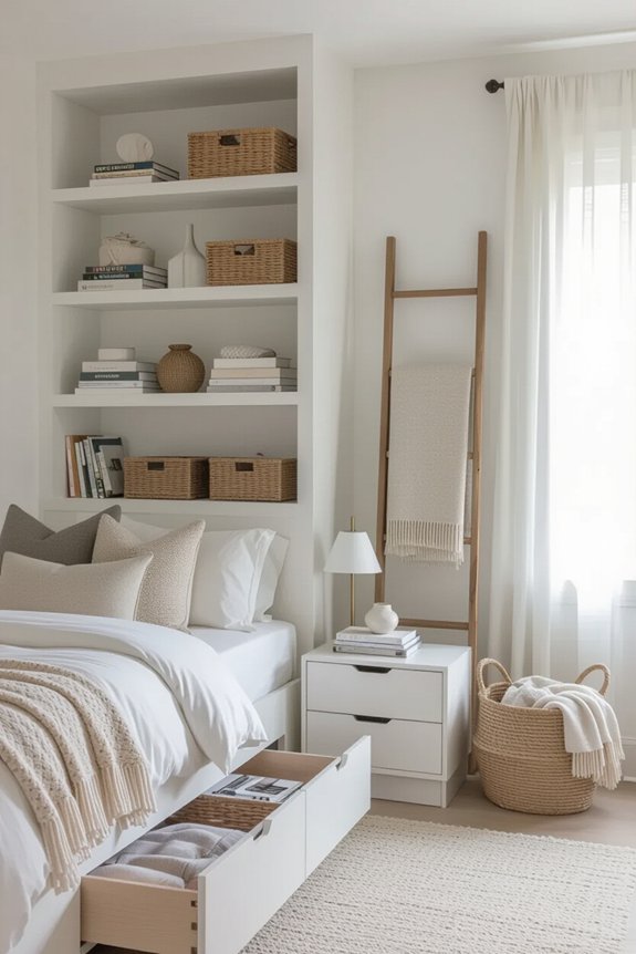 optimize bedroom storage solutions