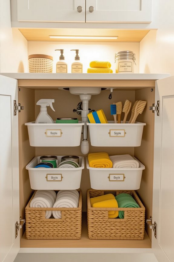optimize under sink storage solutions