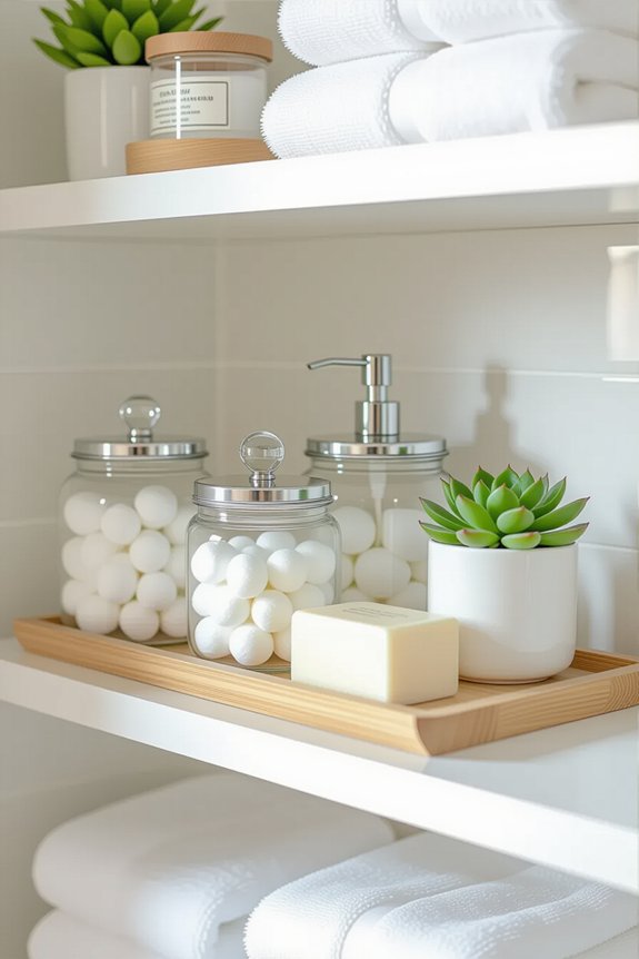 organized bathroom storage solutions