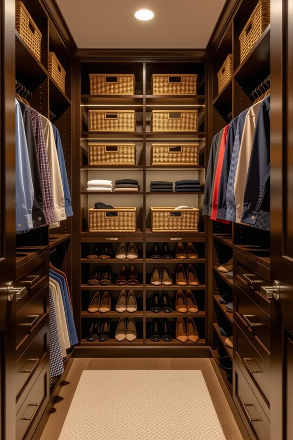 organized closet with smart solutions