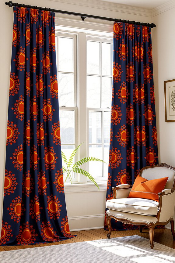 painted curtains personalized style