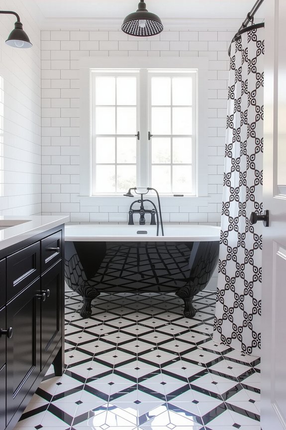 patterns enhance bathroom aesthetics