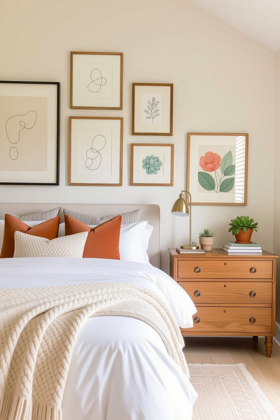 personalized vibrant gallery wall