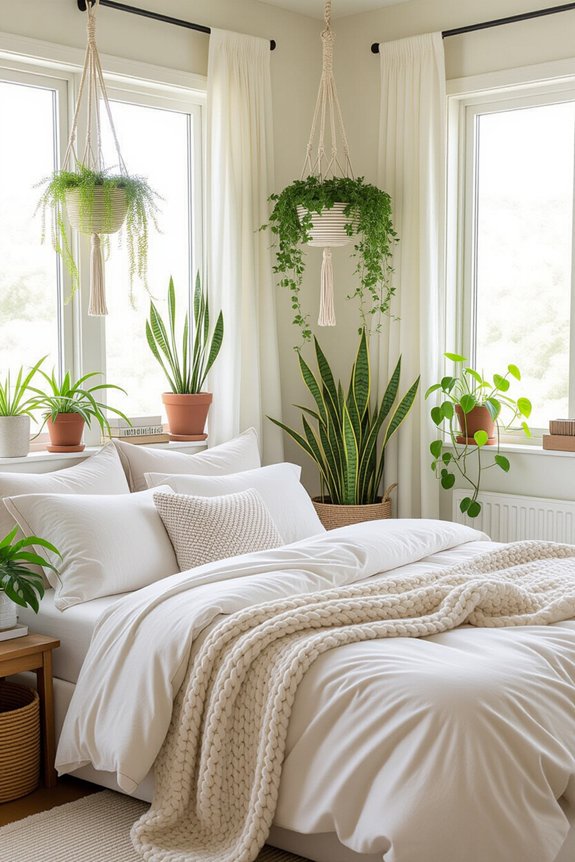 plants enhance bedroom atmosphere