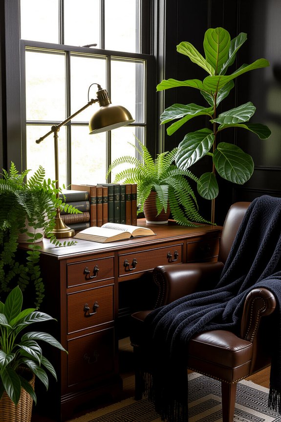 plants enhance dark academia