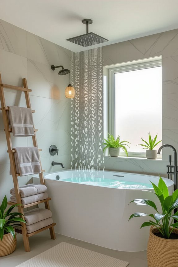 rain shower spa experience