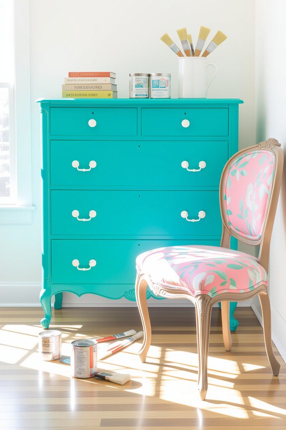 refresh furniture with paint