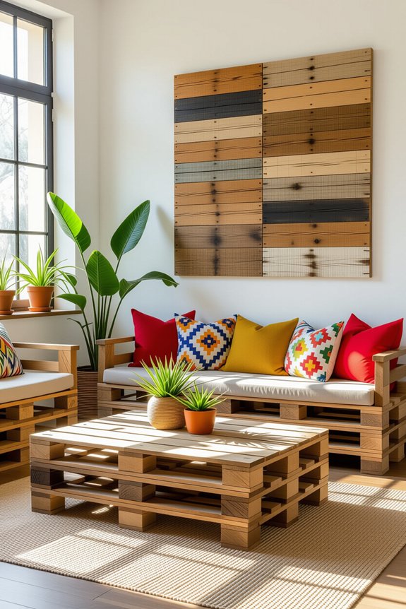 repurposed pallets into furniture
